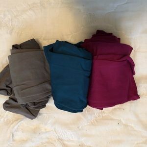 3 pairs of colored tights